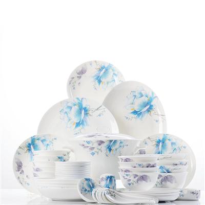 国产操屁股48头聆听花开骨瓷礼品餐具套装